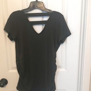 Full Moon olive green Maternity top from Stitch fix-size small